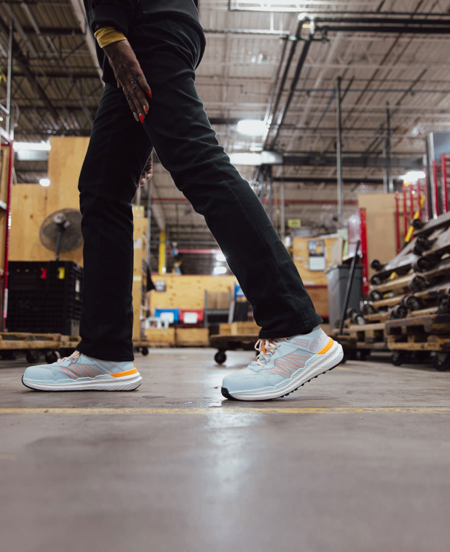 Women's Speedworks Work Sneaker (Carbon Toe) | Skyway/Black - Image 8