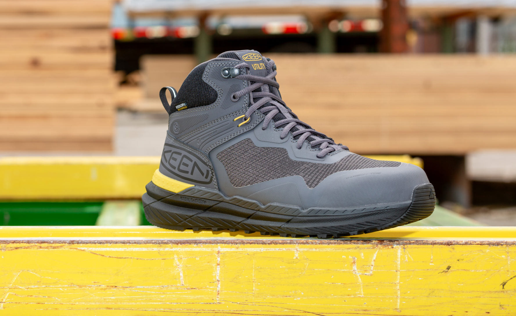 Men's Synchro Waterproof Work Boot (Carbon Toe) | Magnet/Black - Image 7