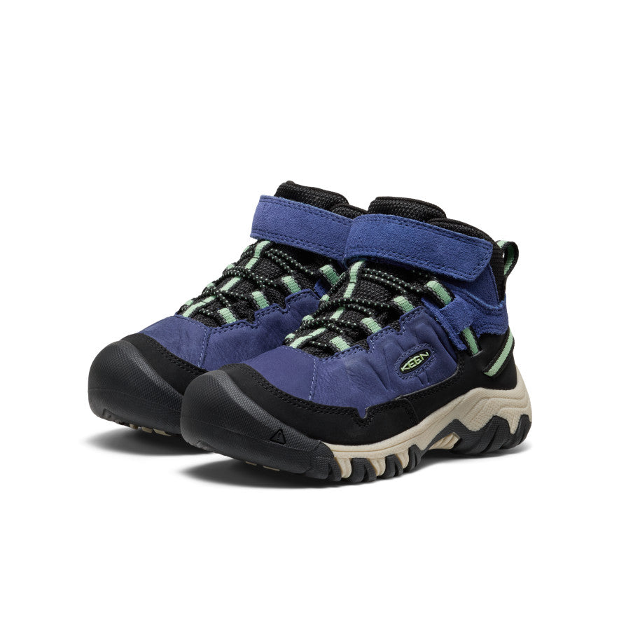 Little Kids' Targhee IV Waterproof Hiking Boot | Skipper Blue/Hemlock - Image 3